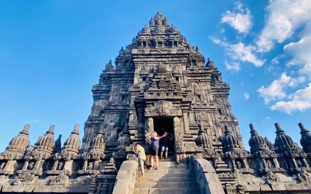 What is the best way to see the sunset at Prambanan Temple – individual or public ways