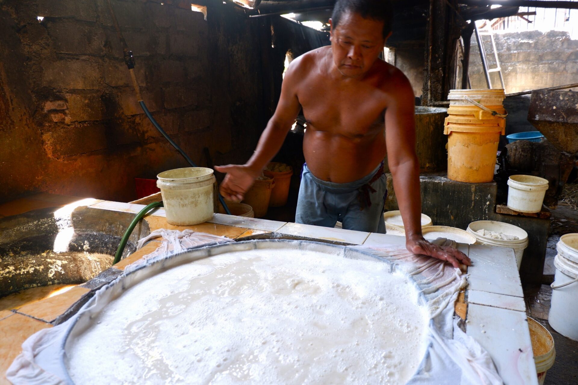 tofu-worker tofu factory worker
