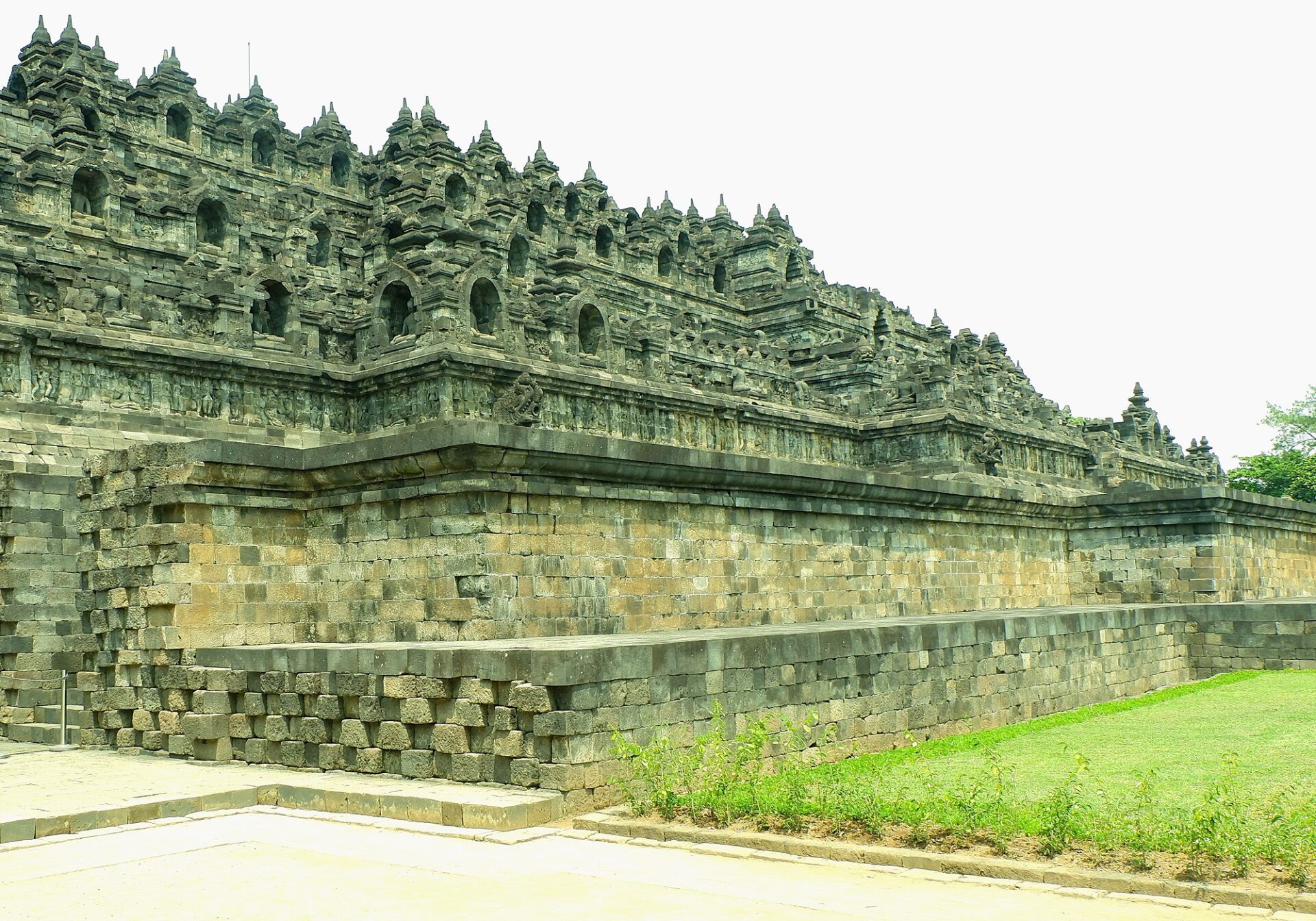 Borobudur temple from north angle