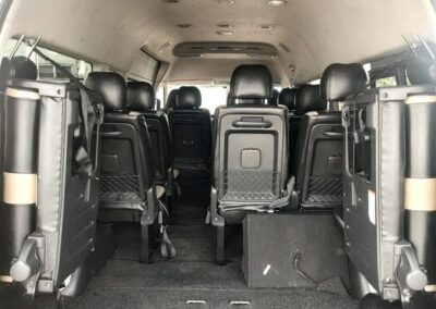 Luggage space Toyota Hiace from Yogyakarta